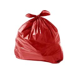 SACO LIXO 020L 40X59X0,05 C/100 VERMELHO
