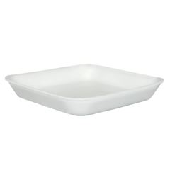 BANDEJA ISOPOR 01 RASA SPUMA BRANCA C/100 150X150X20