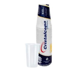 COPO 500ML TRANSLÚCIDO CRISTAL C/50 ABNT
