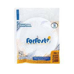 PRATO 15 FORFEST BRANCO C/10